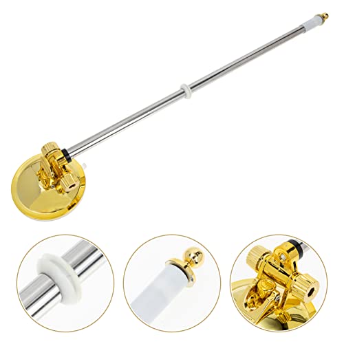 Sewroro Suction Cup Flagpole Base, Stainless Steel Car Flagpole Holder, Adjustable Vehicle Flagpoles Mount (Golden) - color: Golden