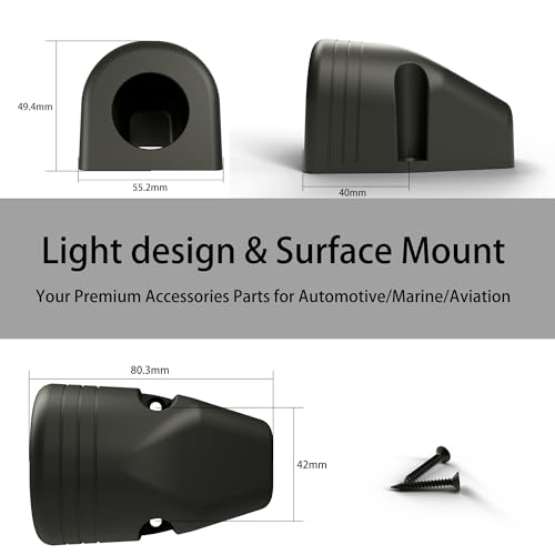 12V USB Charger Tent Panel Plastic Housing 2 PCS 1 Hole for USB Socket, DAMAVO Multiple Function Car DIY Accessories Boat ATV RV Marine 12V Socket Power Outlet for Cigarette Lighter Power Socket