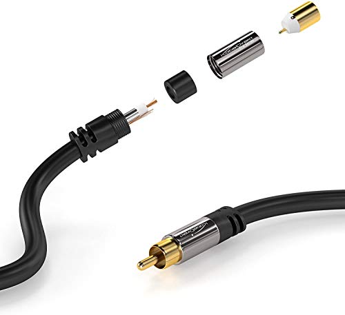 KabelDirekt – RCA Extension Cable – 20ft - size: 20 Feet