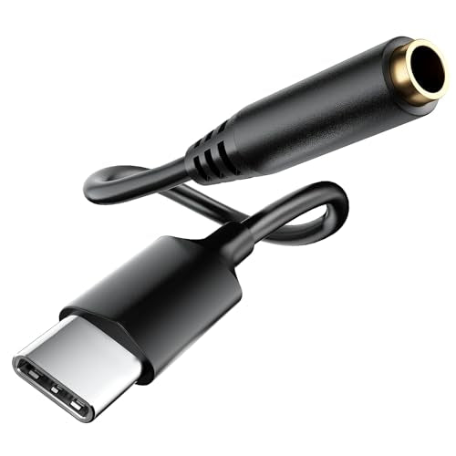 Enhance Audio & Reduce noise,USB C to 3.5mm headphone adapter, usbc to 3.5