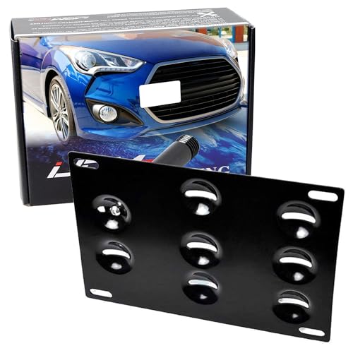 iJDMTOY Tow Hook License Plate Mounting Kit for Hyundai 2011-2018 Veloster
