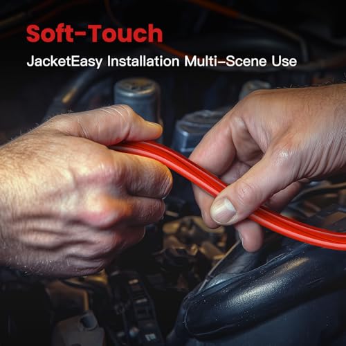 4 Gauge Wire 50ft Red Black CCA for Car Audio Welding - color: 4GAUGE, size: 50FT