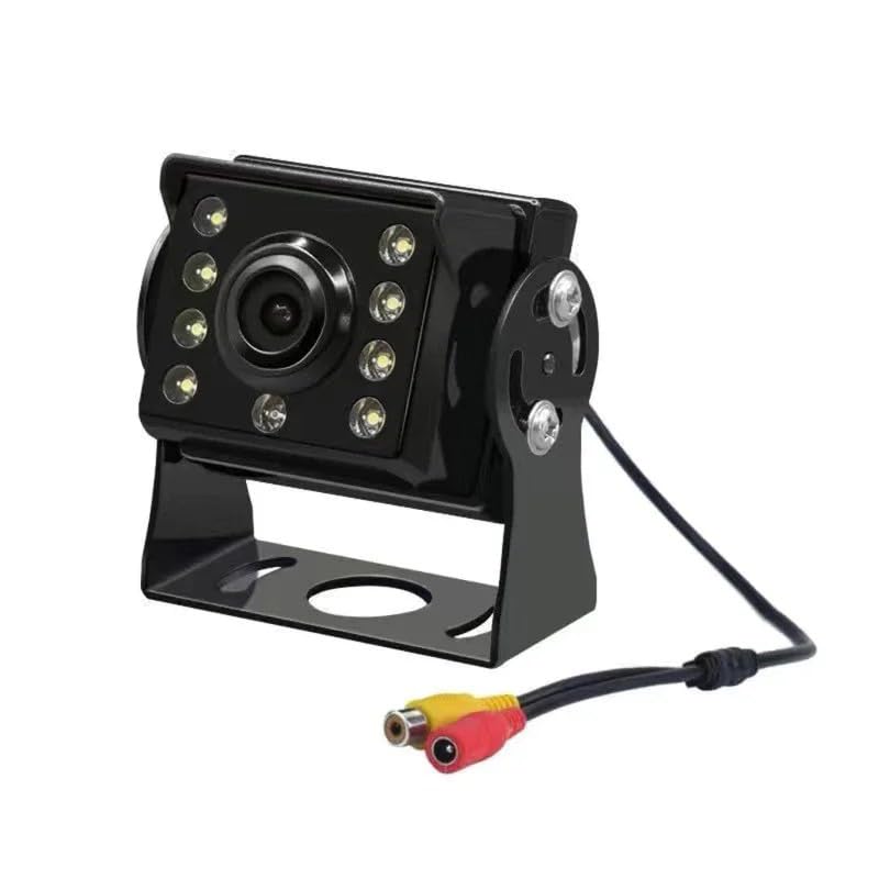 EVERSECU Wired Backup Camera, 12V-24V Wide Range Input Reversing Camera, Waterproof Night Vision Wide View Angle Rear View Camera with RCA Connector for RV Camper Truck Trailer Bus Van - color: Ebony