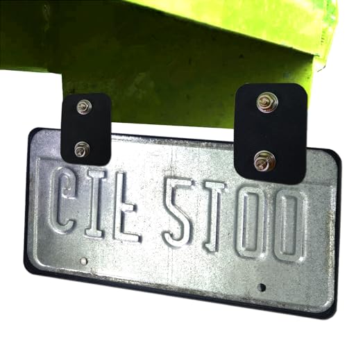 Aootf Trailer License Plate Holder Bracket, Rubber Holder with Carbon Frame - color: Rubber Bracket with Carbon Frame