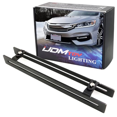 iJDMTOY Grille Mesh License Plate Relocator Kit for Honda 2012-17 Accord