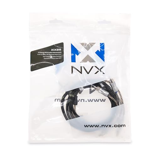 NVX® 6.56 ft (2 Meter) 2-Channel Car Audio RCA Audio Interconnect Cable - size: 2 Channel- 6.5 ft.