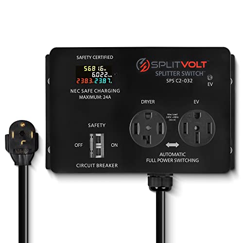 Splitvolt NEMA 14-30/14-50 Splitter Switch, 240V, 24 Amp, cETLus Certified - size: NEMA 14-30P / 14-30R / 14-50R