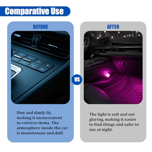 4 Pack USB LED Ambient Lights, Multicolor Slow Flashing - color: Multicolor Slow Flashing