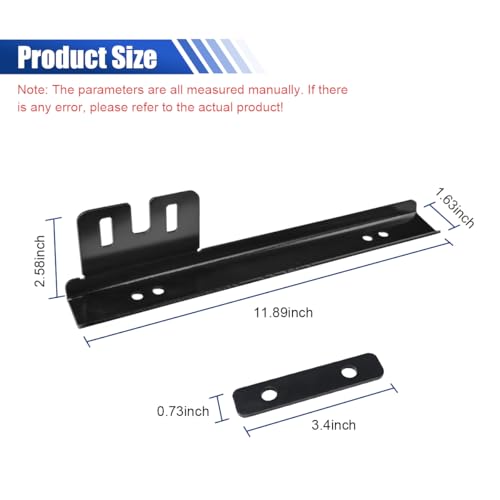 Car License Plate Bracket Holder, Aluminum Front Bumper License Plate Relocator Frame Holder Bar, License Plate Mount Bracket Kit with Bolts and Nuts, Universal License Plate Holder (Black) - color: Black
