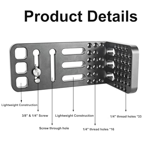 Camera L Bracket,Universal Vertical Camera Horizontal Mount Plate - size: Short Version
