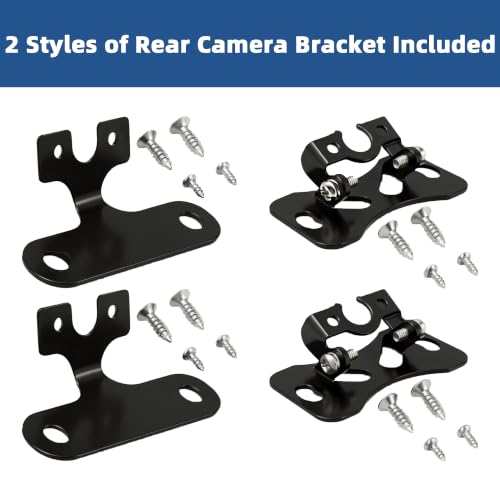 Car Rear Camera Mounting Bracket Kit Universal Adjustable Holder - size: 13mm Screw Holes Rear Cam