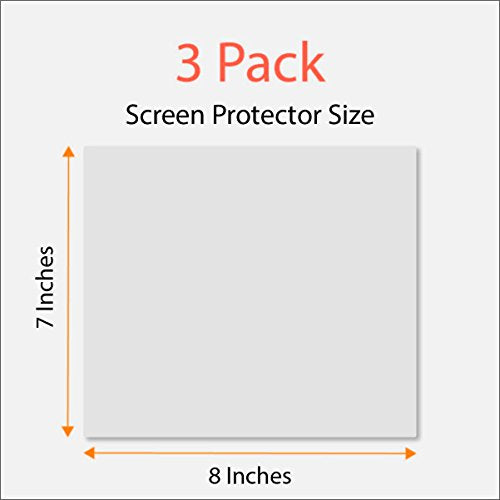 Universal Trimmable Screen Protector for All Audi Navigation (3-Pack), Anti-Glare and Anti Finger Print, 8 x 7 inches