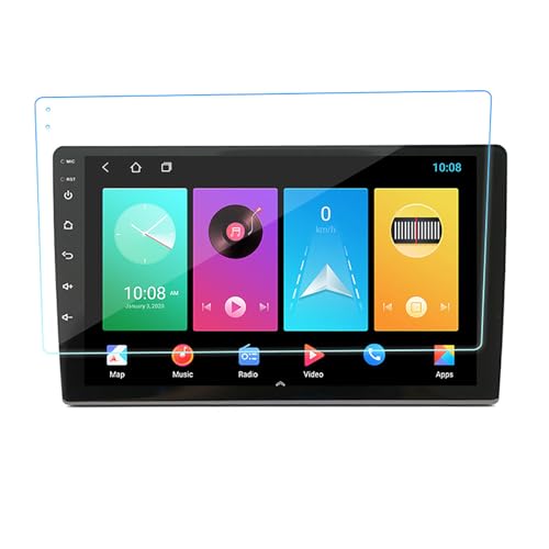 Navigation Screen Protector, Tempered Glass Film with Anti Fingerprint Coating for Car Screens, Compatible with Large Touch Displays (9 Inch) - size: 9 Inch