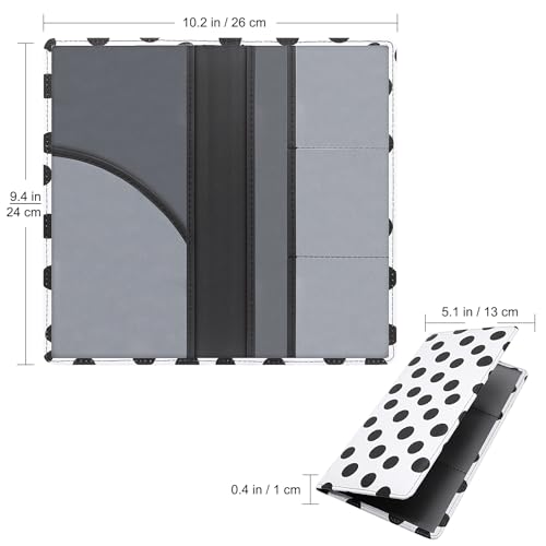 LumiMokki Premium Car Registration & Insurance Card Holder, Polka Dots - color: Polka dots