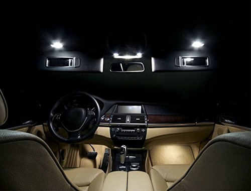 iJDMTOY LED Sun Visor Vanity Mirror Lights For VW Golf/Jetta/Passat/CC - style: Xenon White