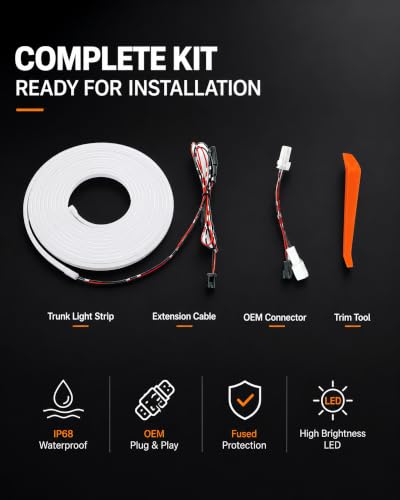 Trunk LED Light Strip for Toyota RAV4 2022-2025, Warm White Cargo Light - color: 2022-2025 RAV4(Warm White)