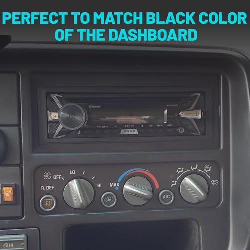 NuIth Single Din Radio Installation Dash Kit W/Radio Wiring Harness for 1974-2003 Chrysler/Dodge/Jeep, Single Din Radio Mounting Plate for Aftermarket Radio Mounting (Dash KIT W/Radio Wire)