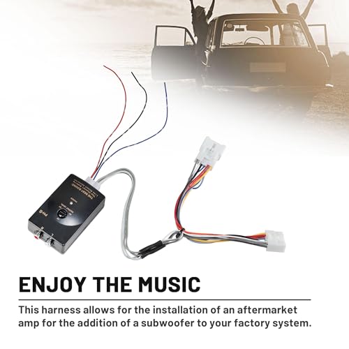 NuIth Car Radio Amp Amplifier Wiring Harness Adapter Compatible with Toyota 1988-2017 Subaru 2012-2019 Vehicle Non JBL System High to Low RCA Converter for Adding Amplifier Subwoofer to Stock Stereo