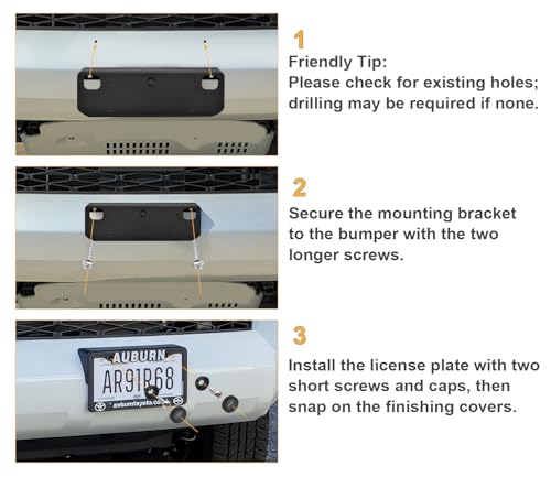 Front License Plate Frame for Toyota 4Runner 2014-2024 - size: For Toyota 4Runner