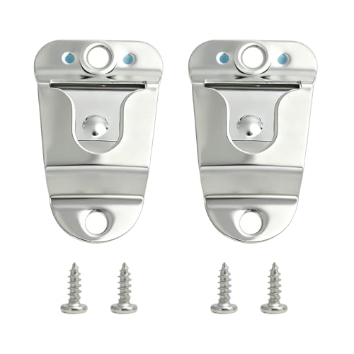 2-Pack CB Mic Hanger Clip for Car Radio Handheld Microphone Silver - size: 2 Pieces