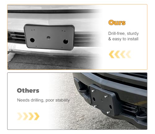 Front License Plate Frame for Chevrolet Silverado 1500 2023-2026 - size: For Chevy Sliverado 1500 2023+
