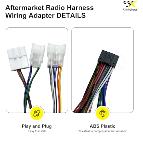 Aftermarket Radio Wiring Adapter Compatible with Toyota 1998-2012, 16Pin Android Car Stereo Harness with 20Pin SWC Reverse, Fit for Camry Corolla RAV4 Highlander 4Runner Land Cruiser Vios - style: with 20Pin swc