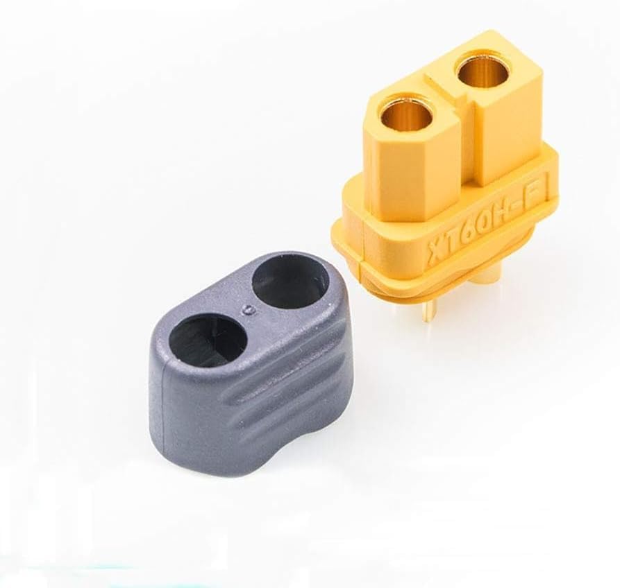 12 Pair XT60H Connectors (XT60 Upgrade), XT60H Male Female Bullet Connectors Power Plugs with Sheath for Lipo Battery RC Planes Cars