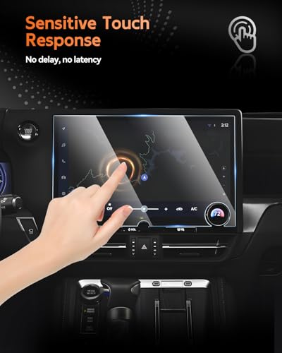 CDEFG For 2024 2025 2026 Lexus GX 550 Screen Protector - 14 Inch 9H HD Tempered Glass - GX550 (Premium/Luxury/Overtrail) Touchscreen Accessories - color: Lexus GX 14 Inch Glossy