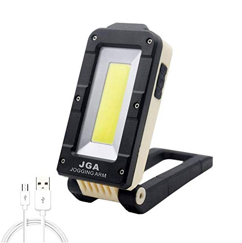 Magnetic LED Portable Working Light Rechargeable LED Work Flashlight Super Brightness 180 Rotatable Folding Snap Working Light for Car Repairing Emergency Camping Mountain Climbing