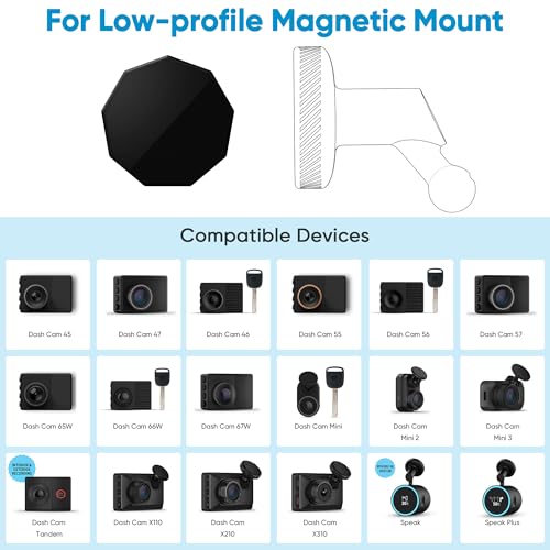 4 Pcs Adhesive Magnet Replacement for Garmin Low-Profile Magnetic Mount