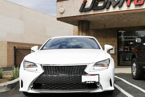 iJDMTOY Tow Hook License Plate Mounting Kit for Lexus is-F/RC/GS/RX/LS - style: Long