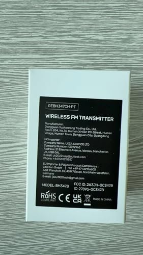 Upgraded V5.3 FM Bluetooth Transmitter, Bluetooth Car Adapter QC3.0 & LED Backlit Wireless FM Radio Adapter Music Player/Car Kit, Siri Google Assistant