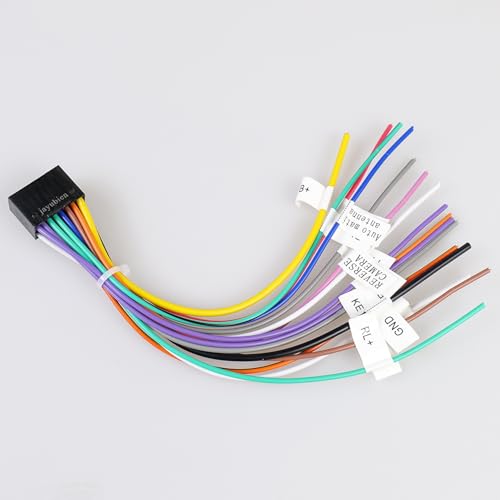 16Pin ISO Android Radio Wiring Harness Adapter - style: 16Pin Connector with Full Labels