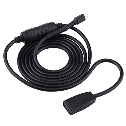 Auxiliary Input Adapter 3.5mm to 3.5mm Car Audio Cable with Red MP3 Cable and Black Aux for E46 1998 2006