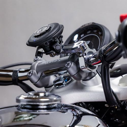 Quad Lock Motorcycle Handlebar Mount PRO Chrome for iPhone, Samsung Galaxy and Pixel Smartphone - size: Handlebar Mount PRO Chrome