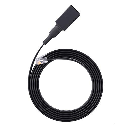 6-Pin Microphone Extension Cable for Ham Radio, 1.5M (5ft) Handheld Mic Cord Compatible with FT-7800R FT-7900R FT-8800R FT-8900R and More