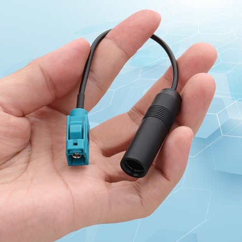 Car Antenna Extension Cable 6 Inch Universal Vehicle Car Stereo FM AM Radio Antenna Adapter Cable Fakra Z Female to DIN Socket Connector Cable for Car Stereo Audio HD Radio Head Unit - color: Female-Socket/6'/15CM
