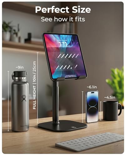 COOPER TabHolder Tablet Holder, iPad Stand for Desk, Portable Monitor Stand - color: A - Night Black