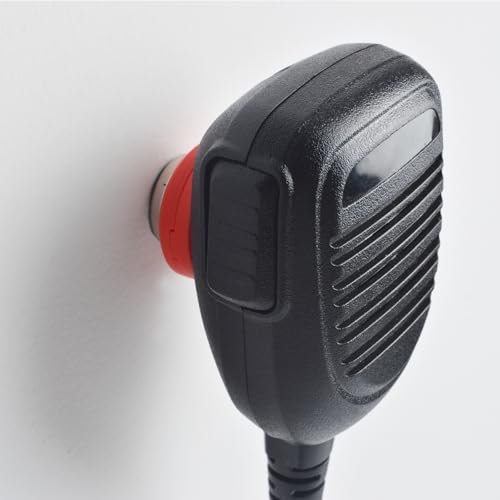 UAYESOK Magnet CB Mic Holder, Portable Vehicle Mic Clip Mount - color: Red