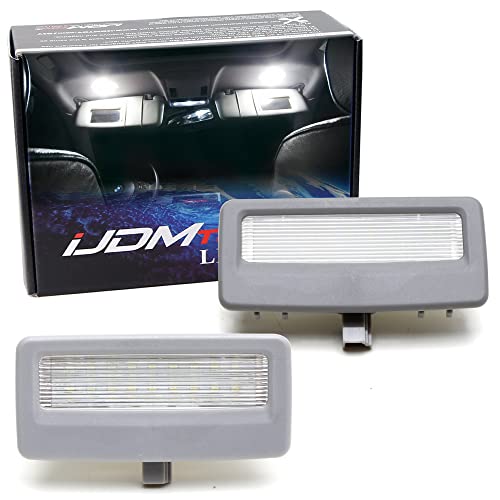 iJDMTOY LED Sun Visor Vanity Mirror Lights For BMW 5/7 Series - style: Grey