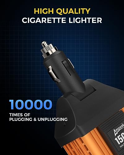 Ampeak 150W Car Power Inverter, 12V DC to 120V AC Adapter - color: 150W Car Inverter