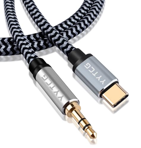 HiFi Aux to USB C, Type C to 3.5mm Audio Adapter Male Cable 5.9ft