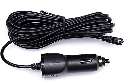 Pruveeo Car Charger Mini USB Adapter for D80/D90-4CH Mini Dash cam, Replacement Vehicle Power Cable Cord