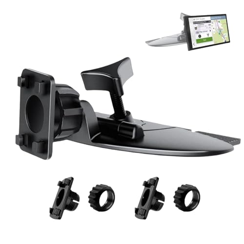 Portable Car GPS Mount, 17.2mm Ball Adapter CD Slot for Phone Holder, Magnetic Mount, Compatible with 7-10.26 inch Monitors, Adjustable Telescopic