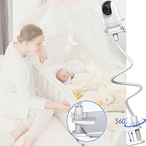 Baby Monitor Mount Holder Compatible with Momcozy,Nanit Pro & Flex Stand, Hellobaby,Blemil,Comfyer BM01,Infant Optics,ANMEATE SM935E,Vava,Motorola - color: 33"White