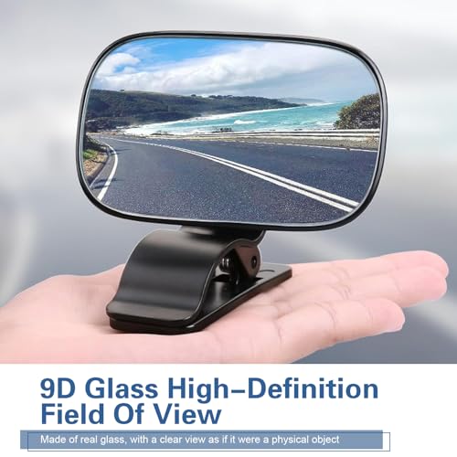 Car Interior Rearview Baby Mirror, Wide Angle HD Convex Car Mirror for Baby, 360° Rotation Adjustable Clip-on Auto Seat Mirrors, Universal Auto Seat Child Rearview, Kid Cars Accessory