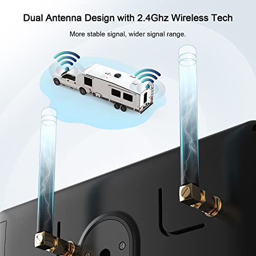 Fookoo HD 1080P 7" Wireless 3 Backup Camera System for Furrion Pre-Wired RV - size: 7" 3-Cam
