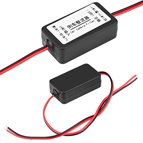 EVGATSAUTO Relay Filter Rectifier,12V DC Car Rearview Camera Power Relay Capacitor Filter Rectifier