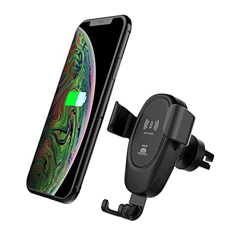 2024 Upgraded Wireless Car Mount Charger - Fast Wireless Car Charger for iPhone, Android, and Qi-Enabled Devices - Auto Clamping 360° Rotating Car Phone Holder