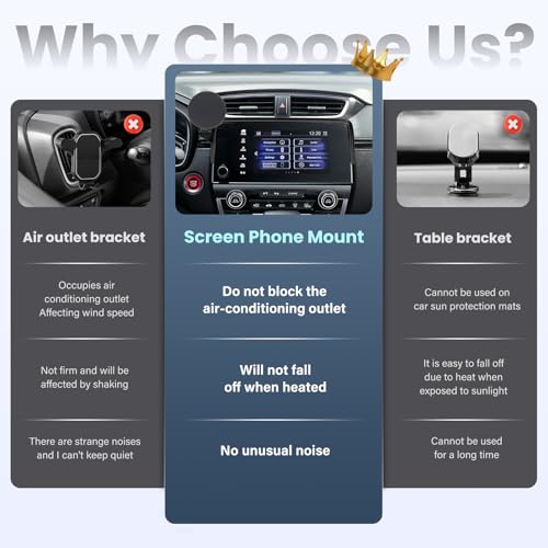 Car Phone Holder Compatible with Honda CRV 2017-2022 Accessories 5/7-inch Screen Fixed Clip, Magnet Cell Phone Mount - size: compatible with Honda CRV 2017-2022